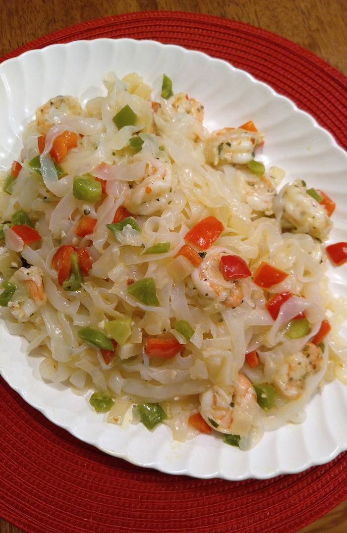 Gluten Free Yam Noodles with Shrimps Gluten Free Recipes+