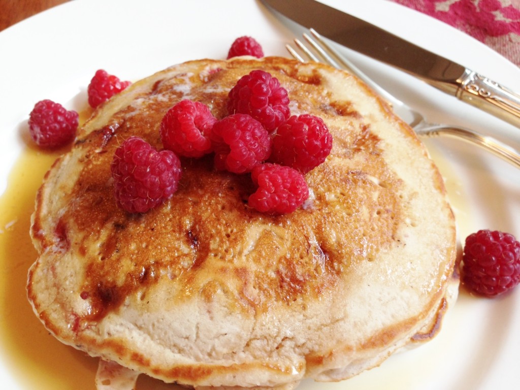 Gluten Free Strawberry Nut Pancakes