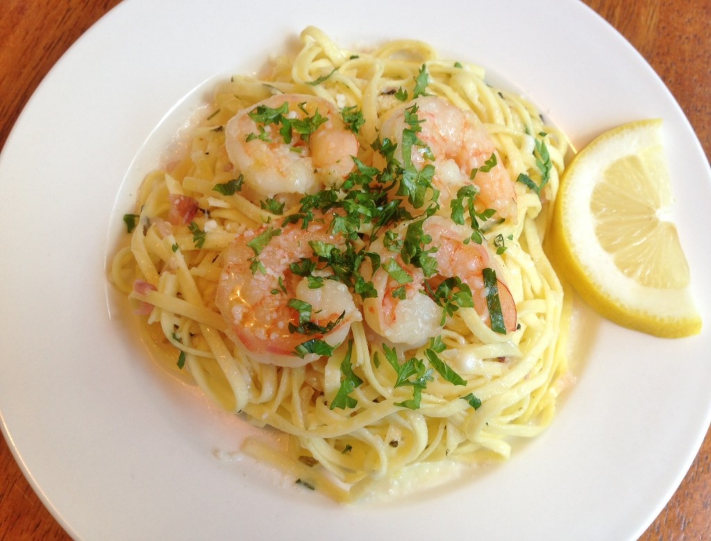 Gluten Free Linguine with Shrimp Scampi