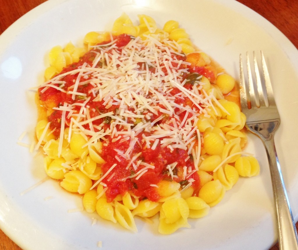 Gluten Free Pasta with Fresh Marinara