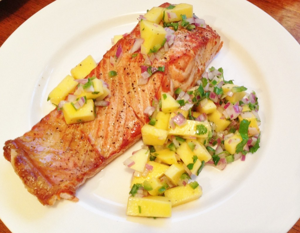 Gluten Free Fish with Mango Salsa