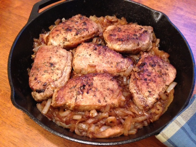 Gluten Free Pork Chops with Caramelized Onions | The Gluten Free