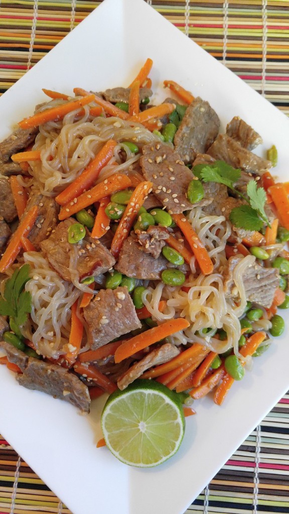 Gluten Free Yam Noodle Stir Fry with Edamame The Gluten Free