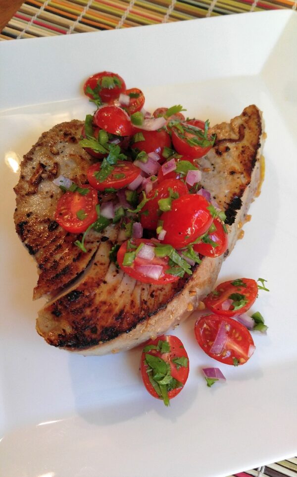 Gluten Free Ahi Tuna with Tomato Salsa The Gluten Free