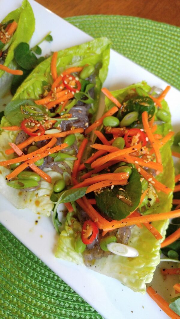 Gluten Free Asian Salad with Yam Noodles The Gluten Free