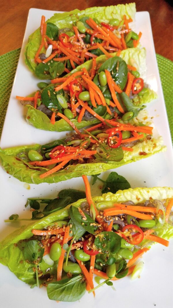 Gluten Free Asian Salad with Yam Noodles The Gluten Free