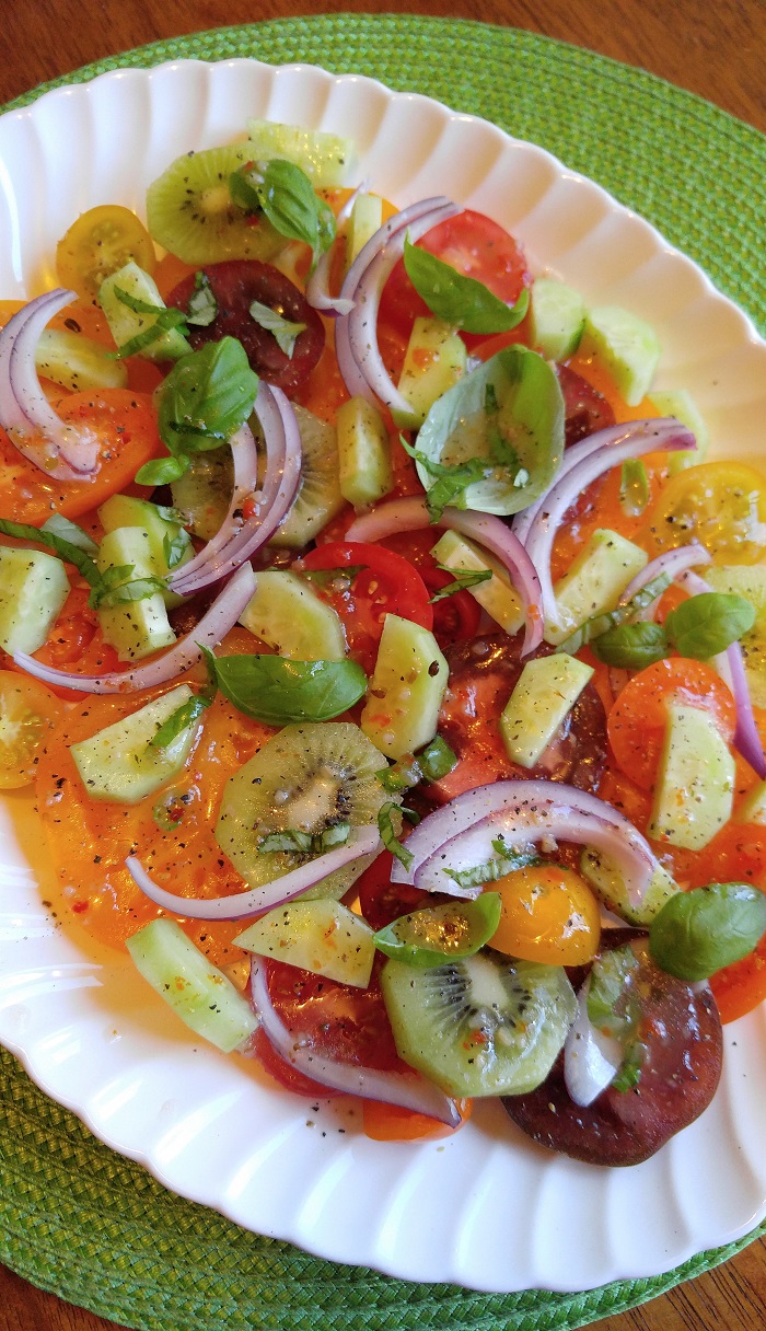 Gluten Free Tomato and Kiwi Salad The Gluten Free