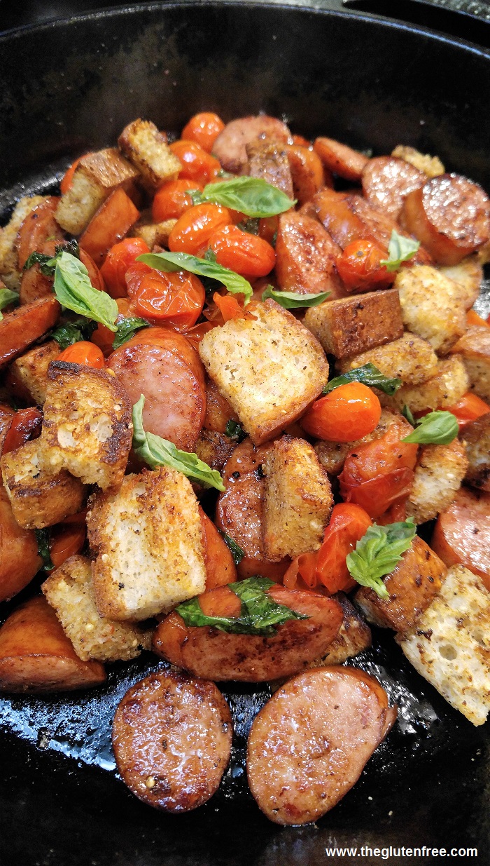 Gluten Free Kielbasa Panzanella The Gluten Free