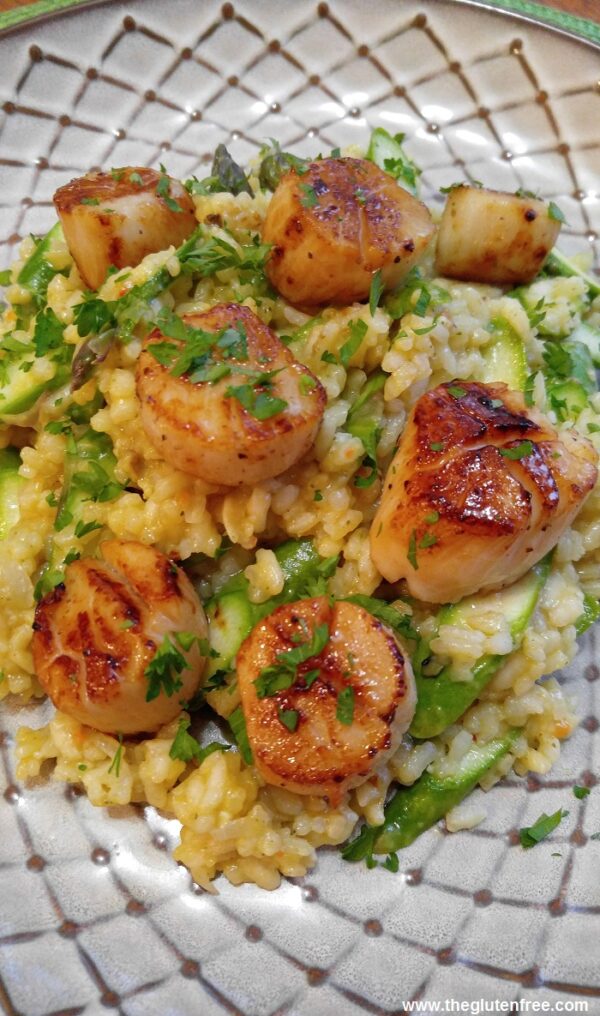 Gluten Free Scallop Risotto with Asparagus The Gluten Free