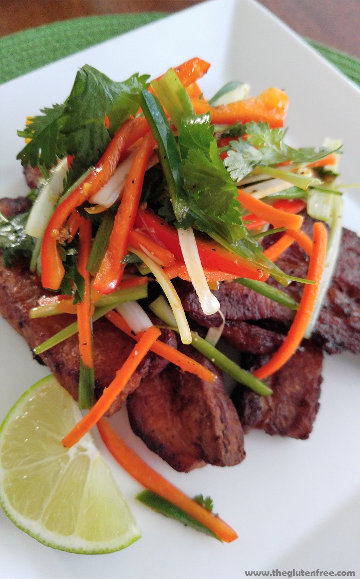 Gluten Free Pork Belly with Herb Salad The Gluten Free