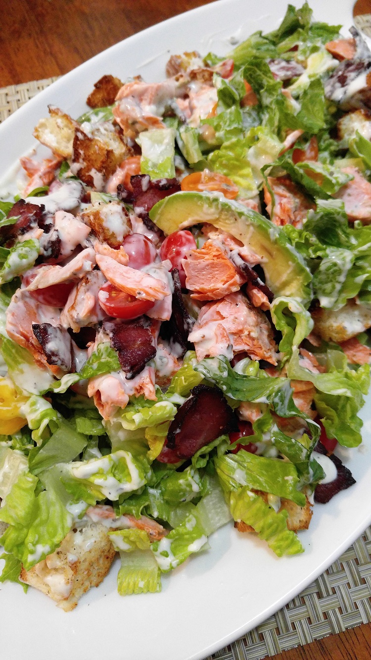 Gluten Free Salmon BLT Salad The Gluten Free