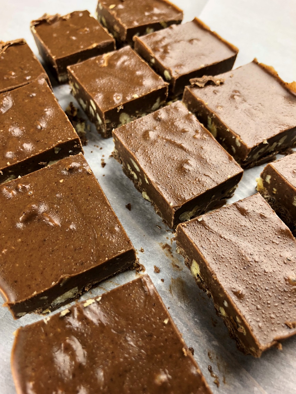gluten free almond pecan chocolate fudge