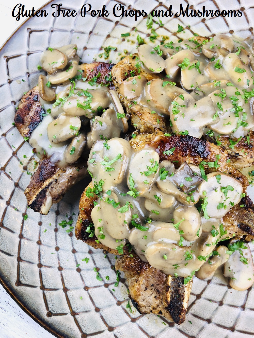 Gluten Free Pork Chops and Mushrooms | The Gluten Free